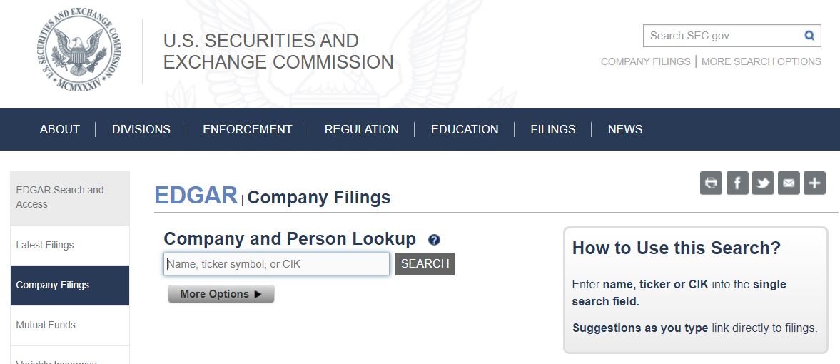 sec company search